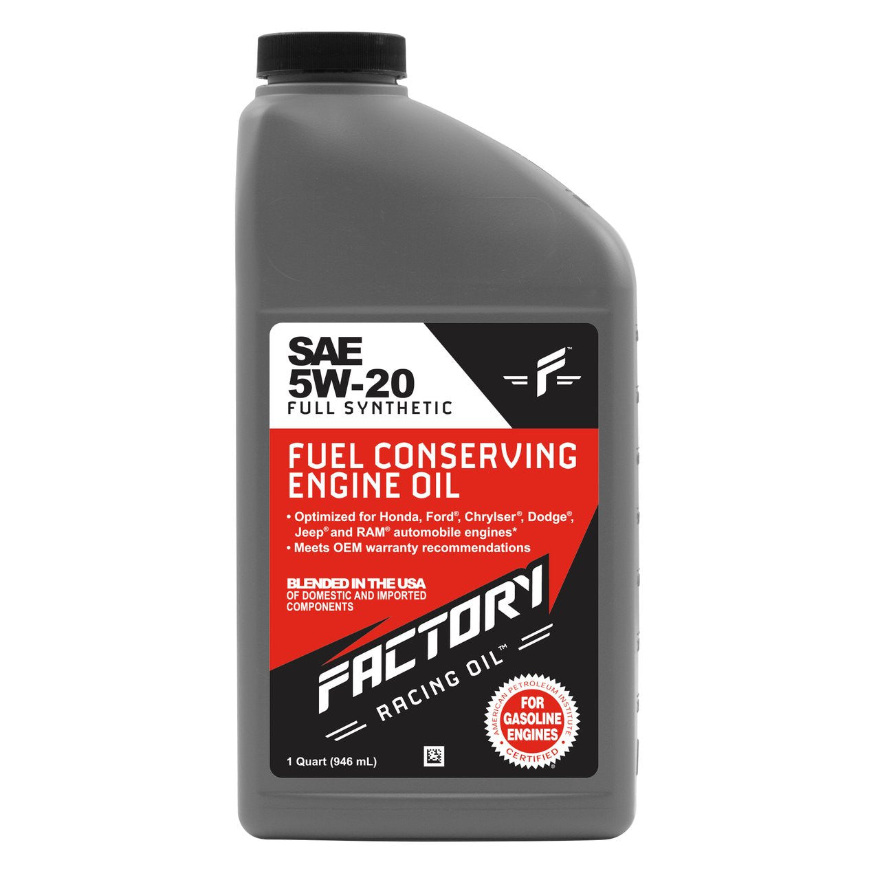 Factory Racing Parts Oil Change Kit For Mazda 3 2004-2009 / 2011-2013, 3 Sport 2009-2013, 5 2009-2010, Tribute 2005-2006 / 2008 5W-20 Full Synthetic Oil - 4.5 Quarts-1